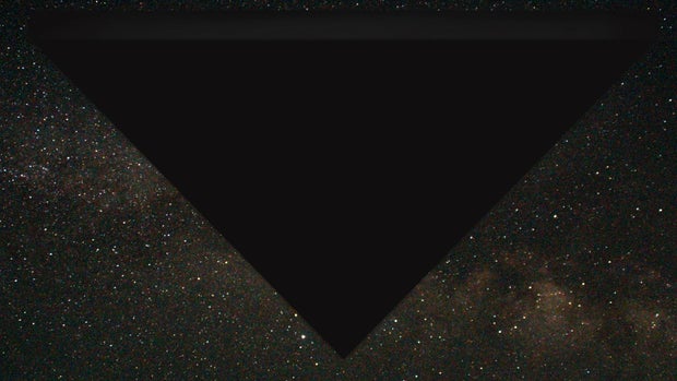 FBI digital rendering of a black triangle blocking out stars over Bagram Air Base